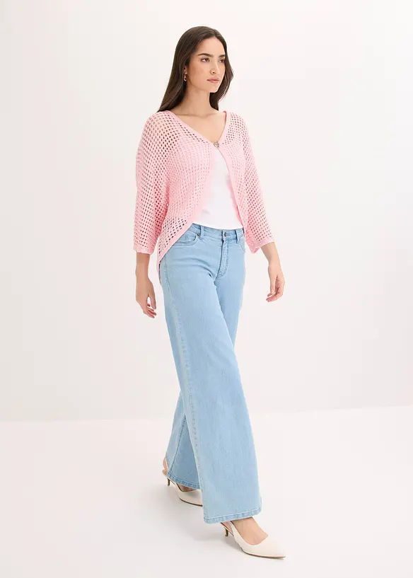 H&aring;lm&ouml;nstrad cardigan, bonprix