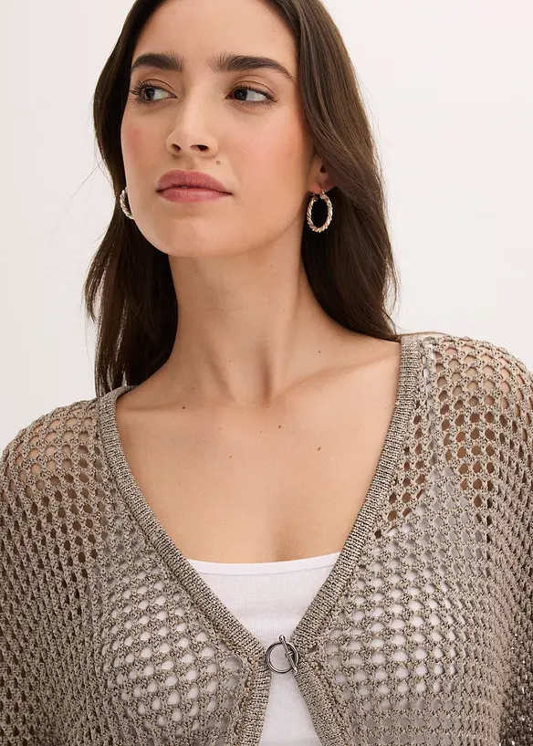 H&aring;lm&ouml;nstrad cardigan, bonprix