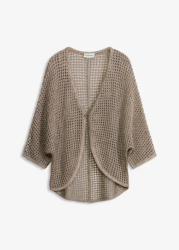 H&aring;lm&ouml;nstrad cardigan, bonprix