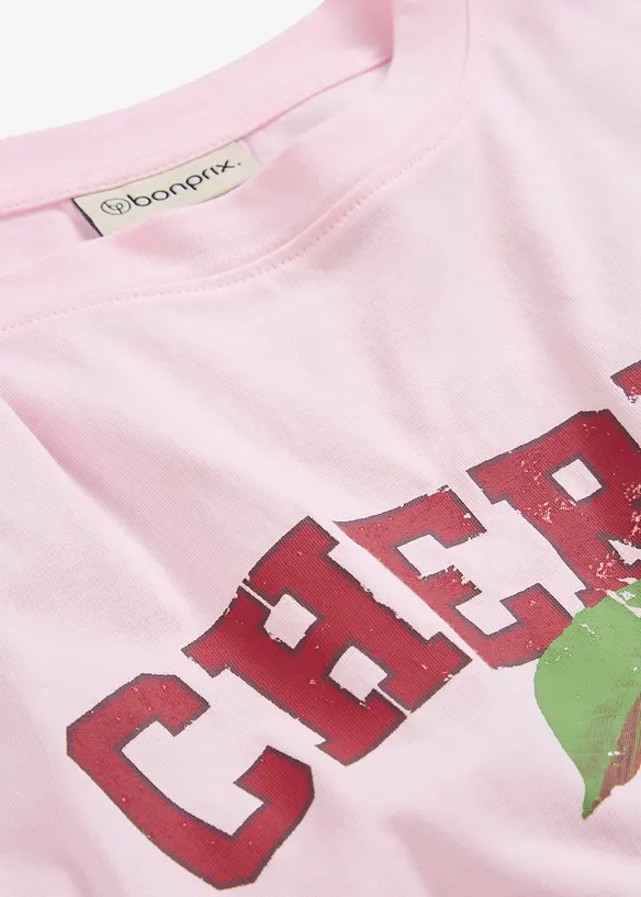 T-shirt i ren ekologisk bomull med tryck, bonprix