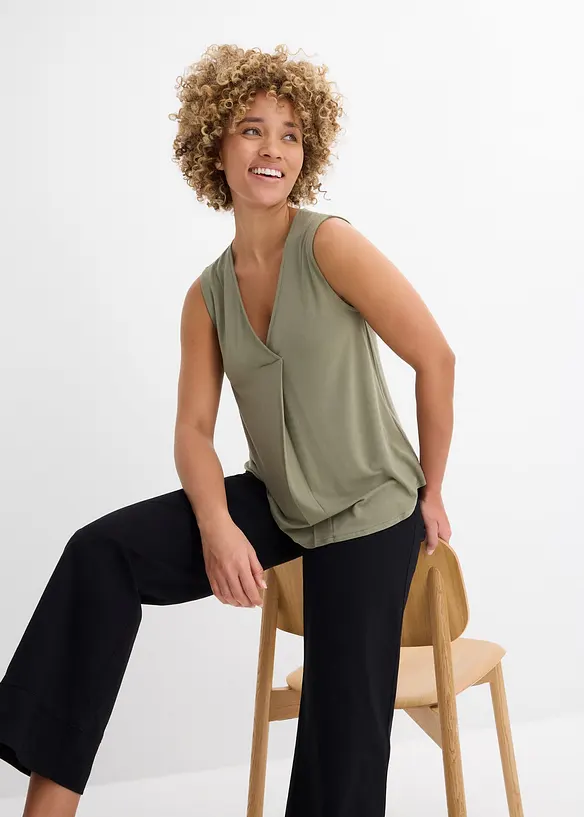 Linne i mjuk viskosmix, bonprix