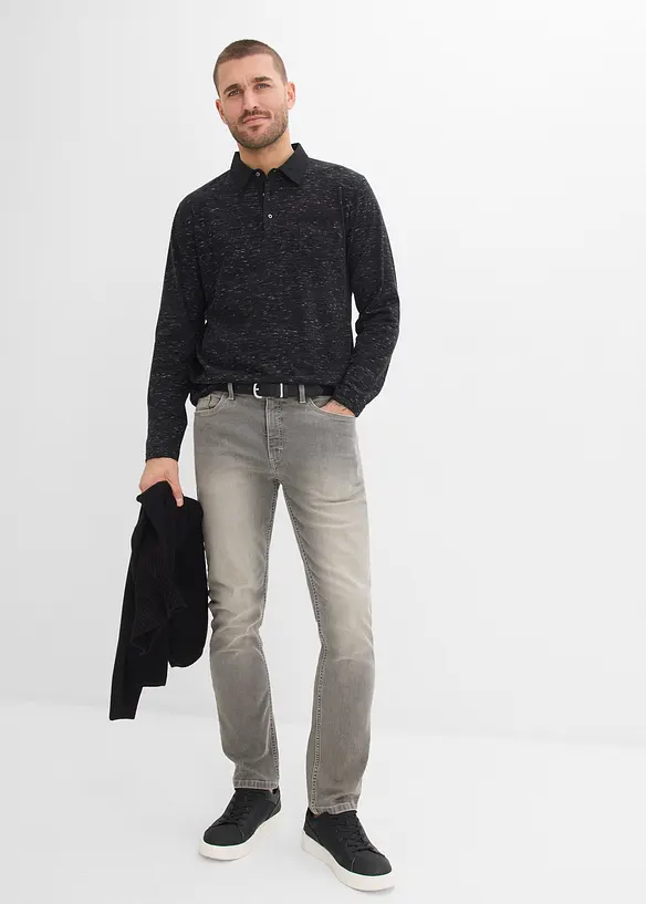 L&aring;ng&auml;rmad pik&eacute;tr&ouml;ja i bomull, bonprix