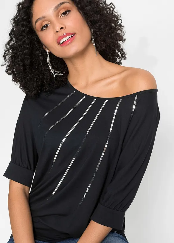 Topp av viskosmix med mjukt fall, bonprix