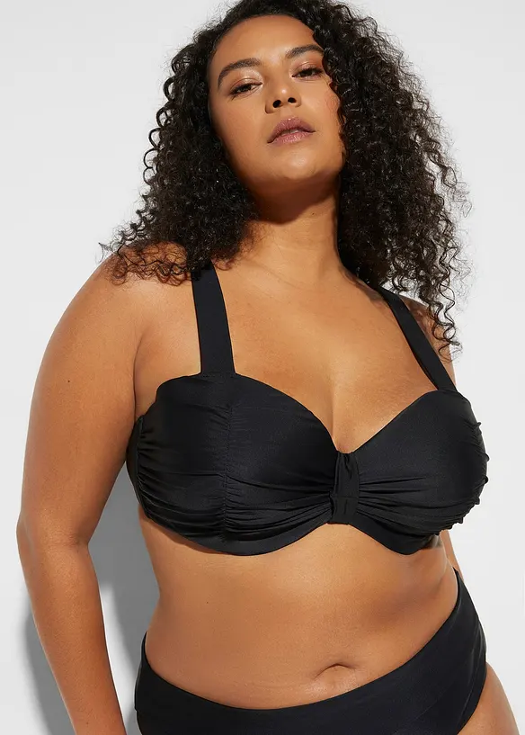 Balconettebikini med vadderade axelband (2 delar), bonprix