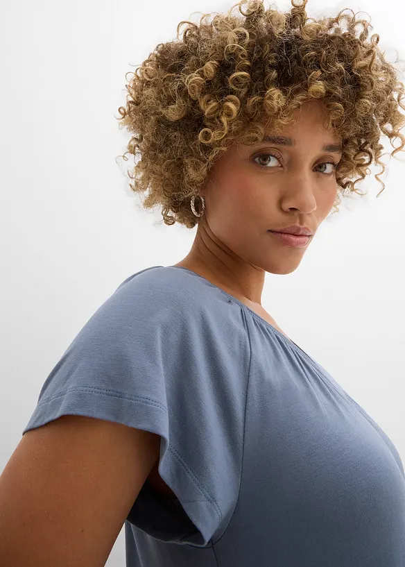 Topp av viskos, korta &auml;rmar, bonprix