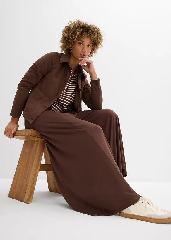 Jerseyculotter med vida ben, bonprix