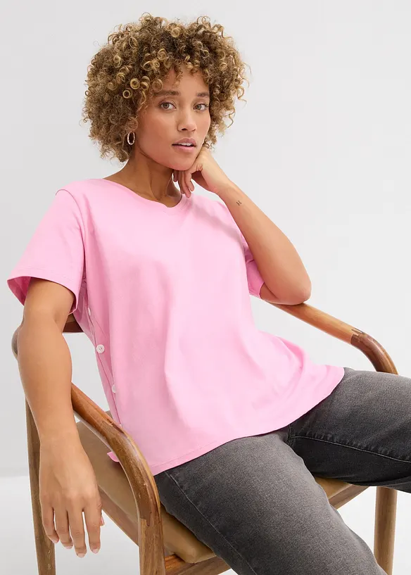 Vid T-shirt i ekologisk bomull, bonprix