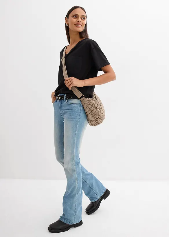 Oversizetopp i ren bomull, bonprix