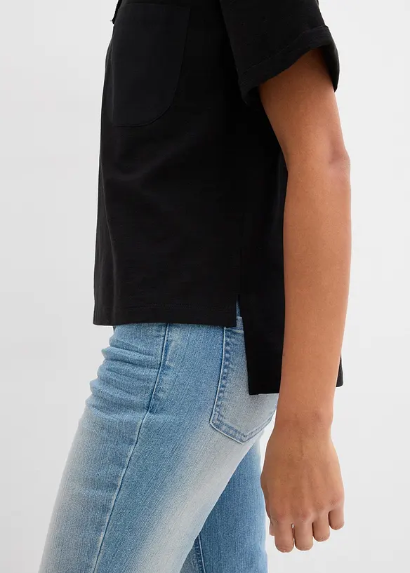 Oversizetopp i ren bomull, bonprix