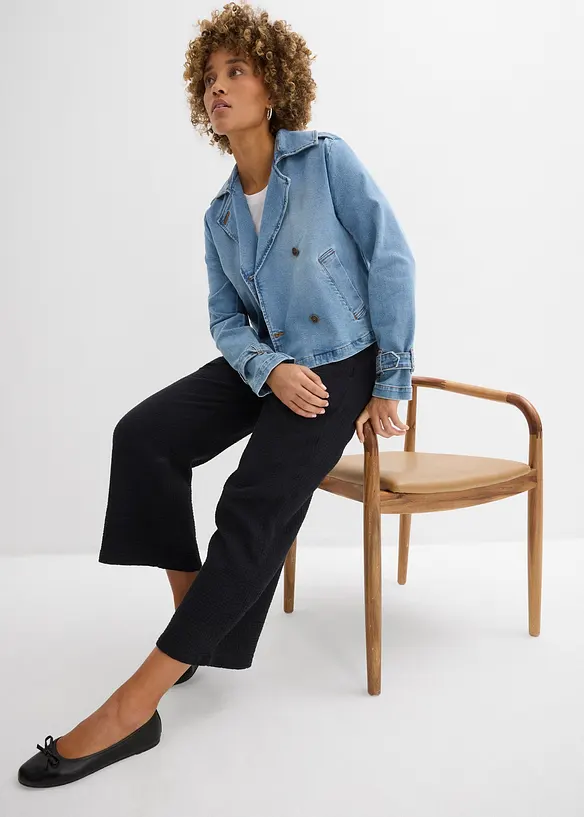 Marlenebyxa i bomullsmuslin, bonprix