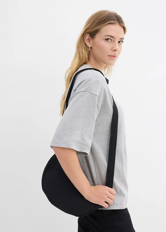 Oversizetopp av tjock jersey i ekologisk bomull, bonprix