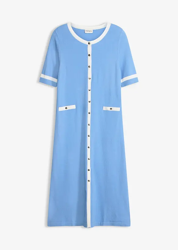 Stickad kl&auml;nning med viskos, bonprix