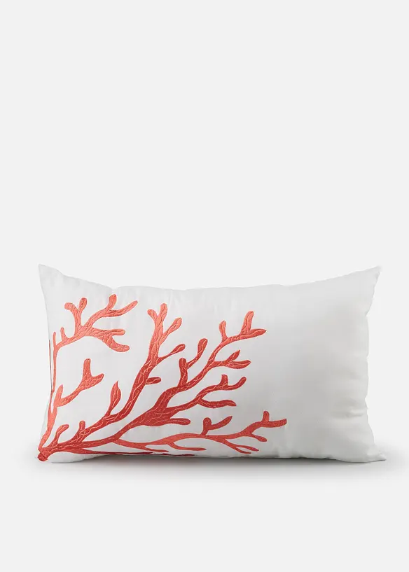 Prydnadskudde med gl&auml;nsande korallm&ouml;nster, bonprix