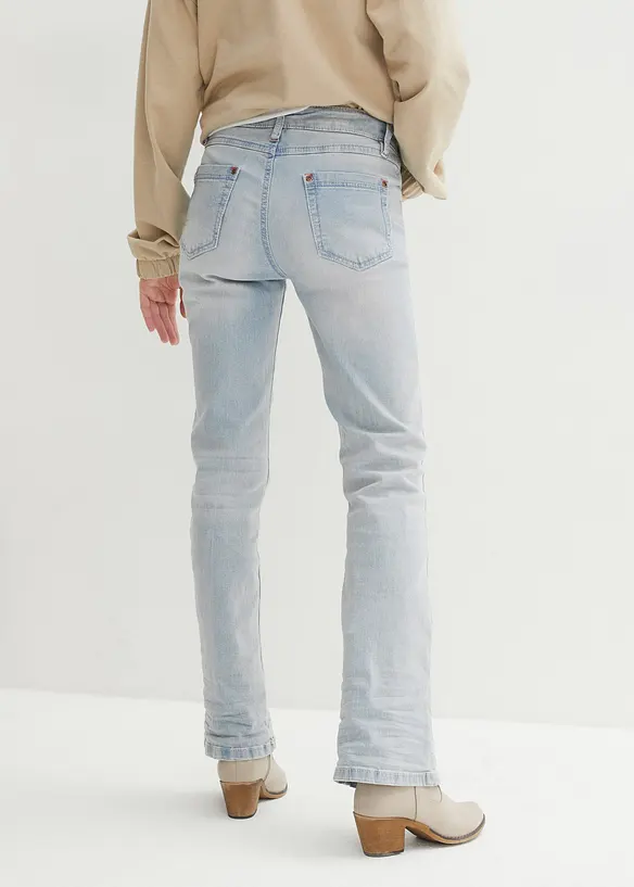 Bootcut Jeans Mid Waist, Stretch, bonprix