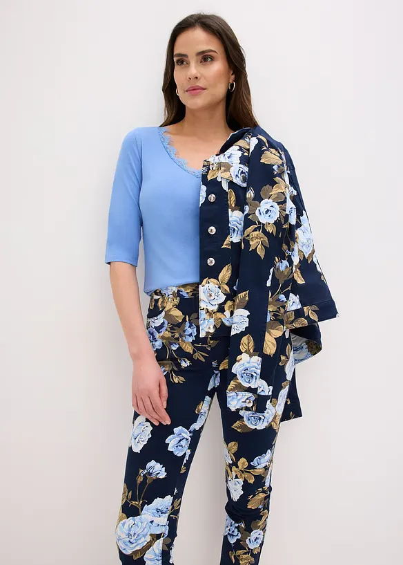 Topp med spets, bonprix