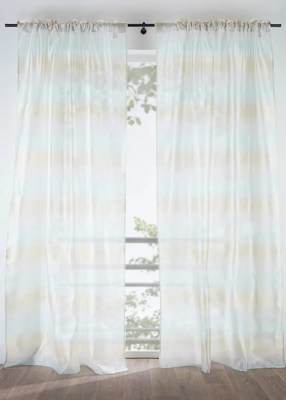 Gardin med glansiga effekter (1-pack), bonprix