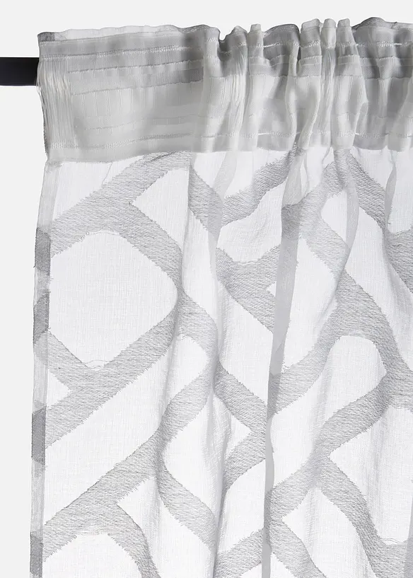 Gardin med burnout-m&ouml;nster (1-pack), bonprix