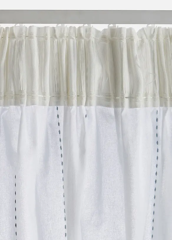 Gardinl&auml;ngd med v&auml;vda r&auml;nder (1-pack), bonprix