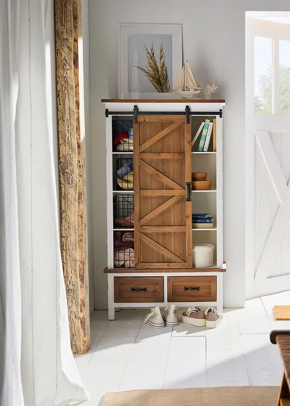 Gardinl&auml;ngd med v&auml;vda r&auml;nder (1-pack), bonprix