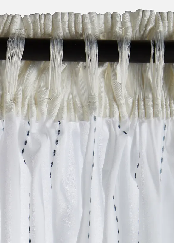 Gardinl&auml;ngd med v&auml;vda r&auml;nder (1-pack), bonprix