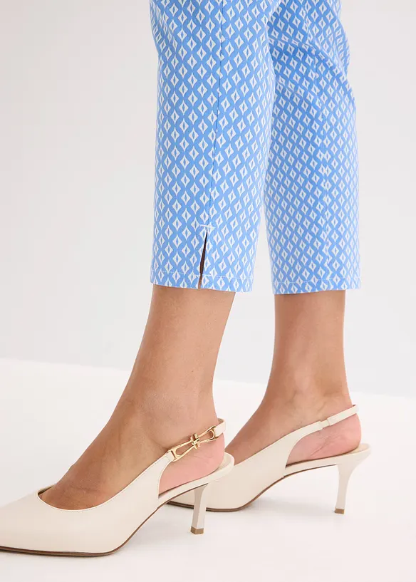 Stretchig 7/8-byxa av bengalin, bonprix