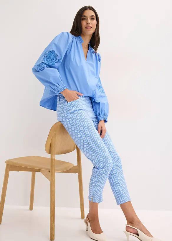 Stretchig 7/8-byxa av bengalin, bonprix