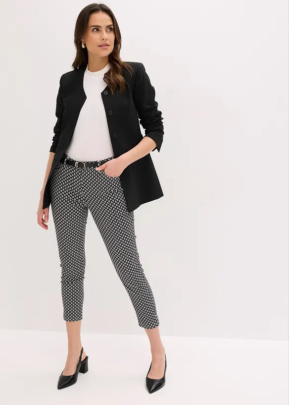 Stretchig 7/8-byxa av bengalin, bonprix