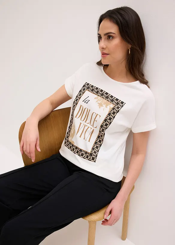 Topp av ren ekologisk bomull, bonprix