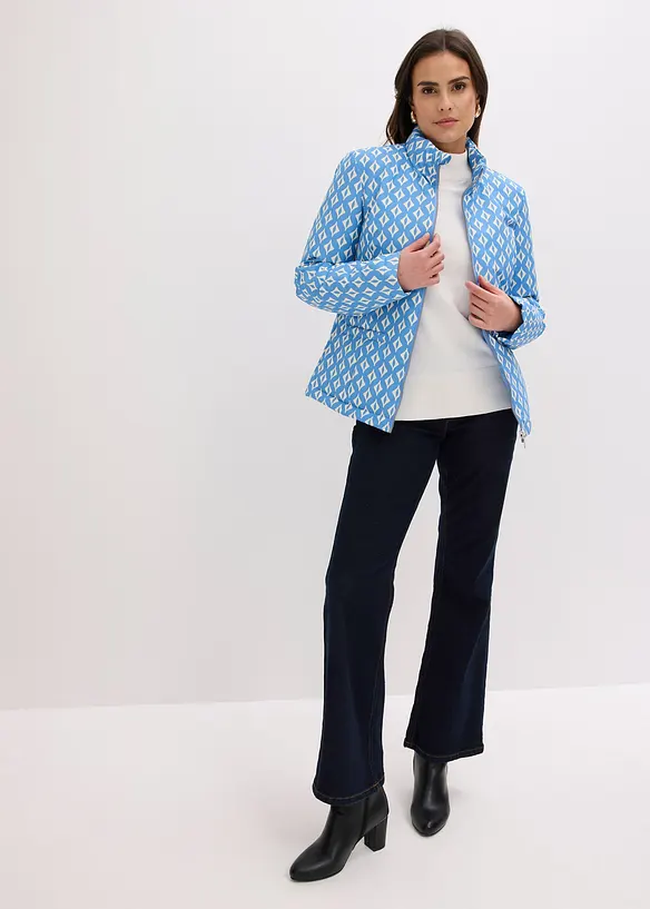 V&auml;ndbar, quiltad jacka med m&ouml;nster, bonprix