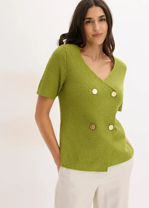 Stickad cardigan, bonprix