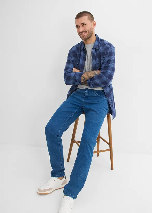 Classic Fit Stretch Jeans, Tapered, bonprix