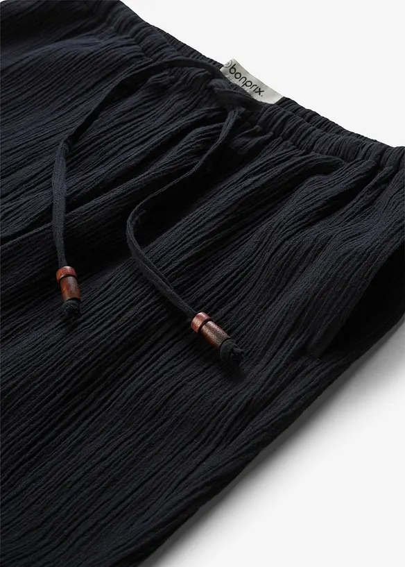 Dra p&aring;-byxa med struktureffekt, bonprix