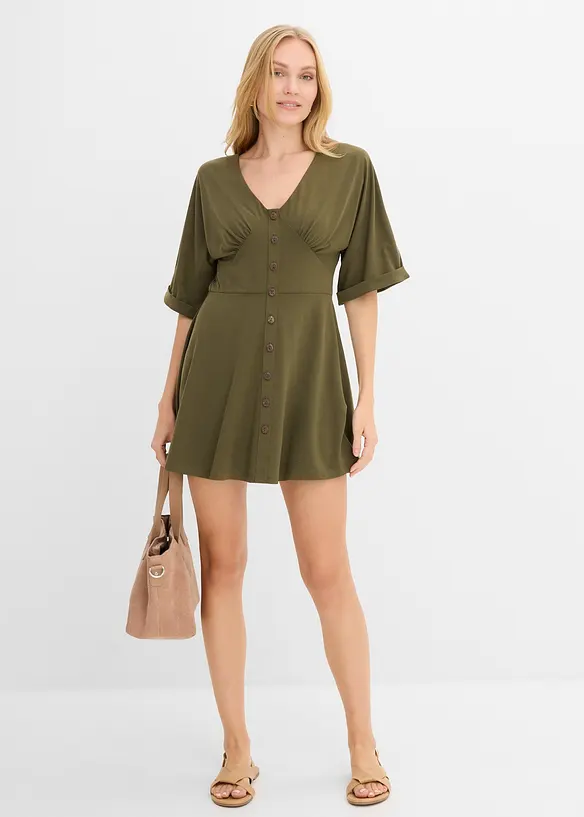 Minikl&auml;nning med insv&auml;ngd midja, bonprix