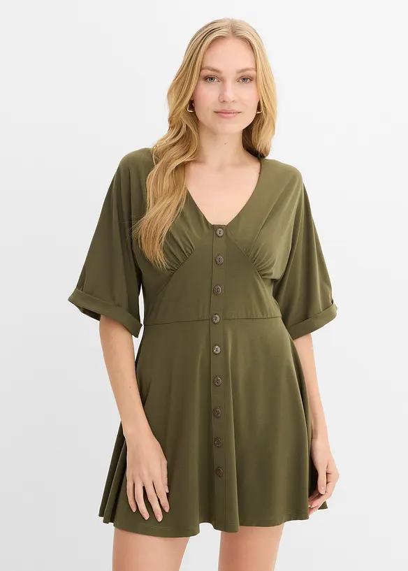 Minikl&auml;nning med insv&auml;ngd midja, bonprix