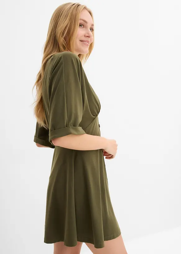 Minikl&auml;nning med insv&auml;ngd midja, bonprix