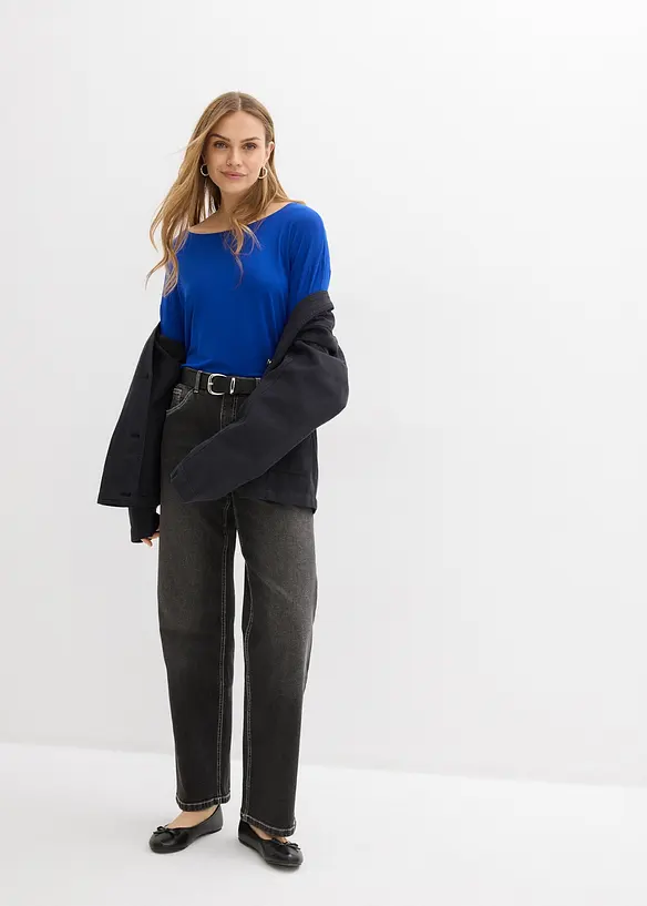 T-shirt med b&aring;tringning, bonprix