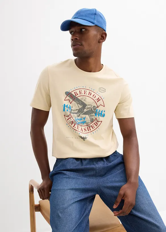 T-shirt i ekologisk bomull, bonprix