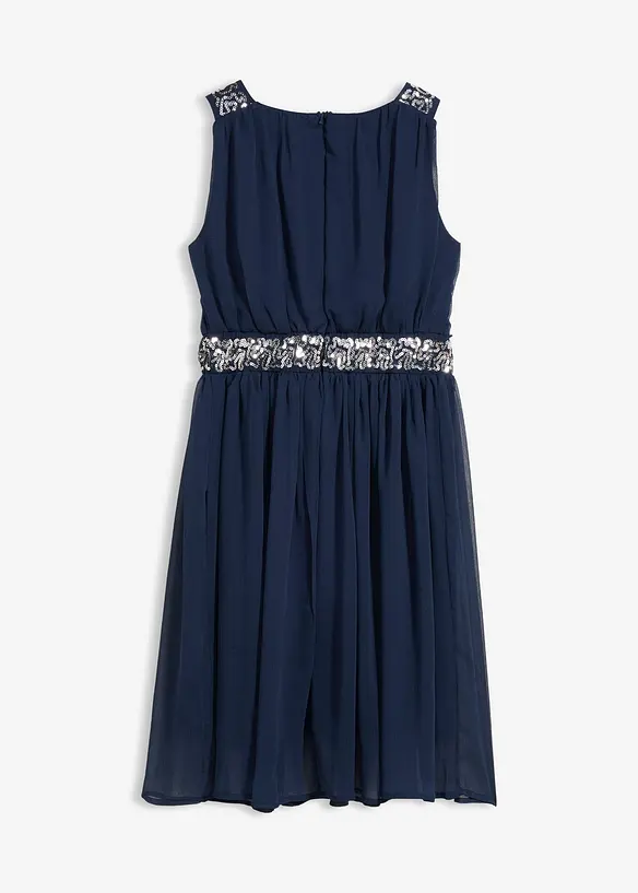 Chiffongkl&auml;nning med paljettband, bonprix