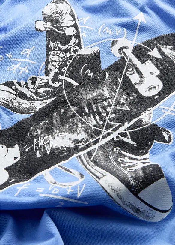 T-shirt med skatertryck, bonprix