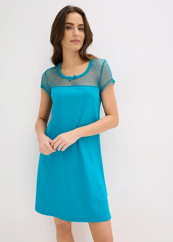 Kort nattlinne av ekologisk bomull, bonprix