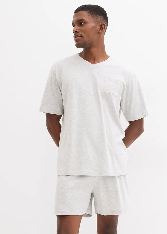 Kort pyjamas med bomull (set i 4 delar), bonprix