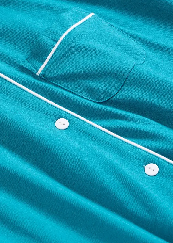 Kort pyjamas med knappsl&aring;, bonprix