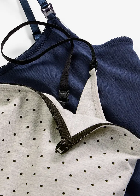 Amningslinne med ekologisk bomull (2-pack), bonprix