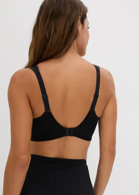 Avlastande BH utan bygel, med vadderade axelband (2-pack), bonprix