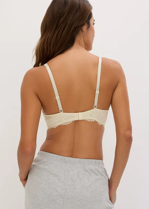 Formpressad BH i glansigt material, bonprix