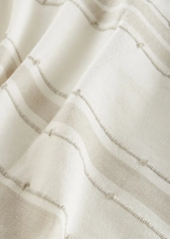 Randig gardinl&auml;ngd i ekologisk bomull (1-pack), bonprix