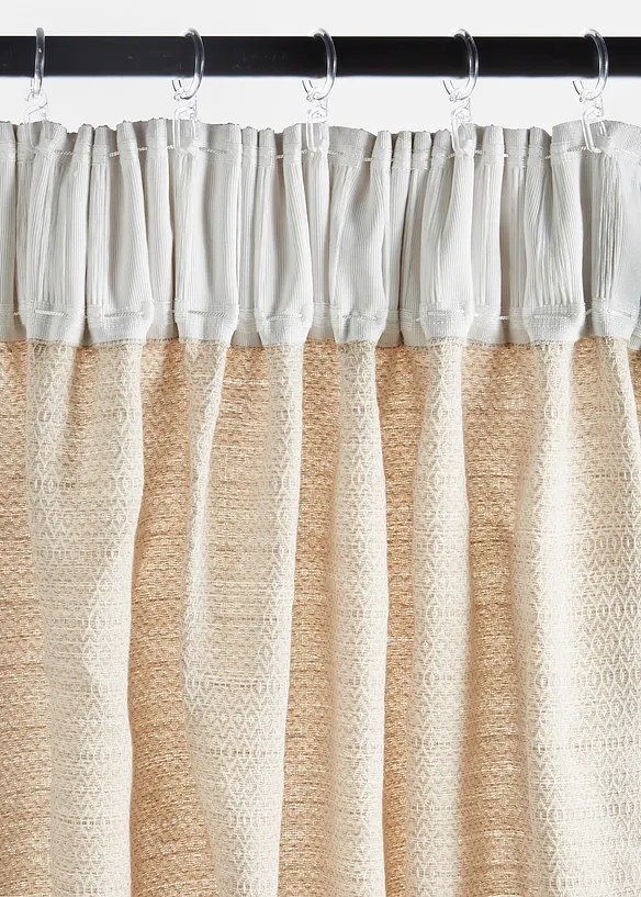 Gardinl&auml;ngd med strukturyta (1-pack), ekologisk bomull, bonprix