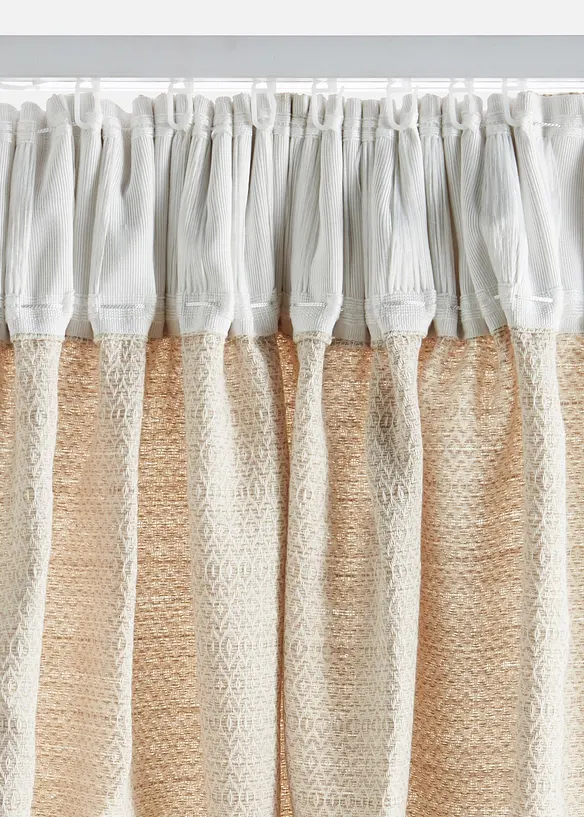 Gardinl&auml;ngd med strukturyta (1-pack), ekologisk bomull, bonprix