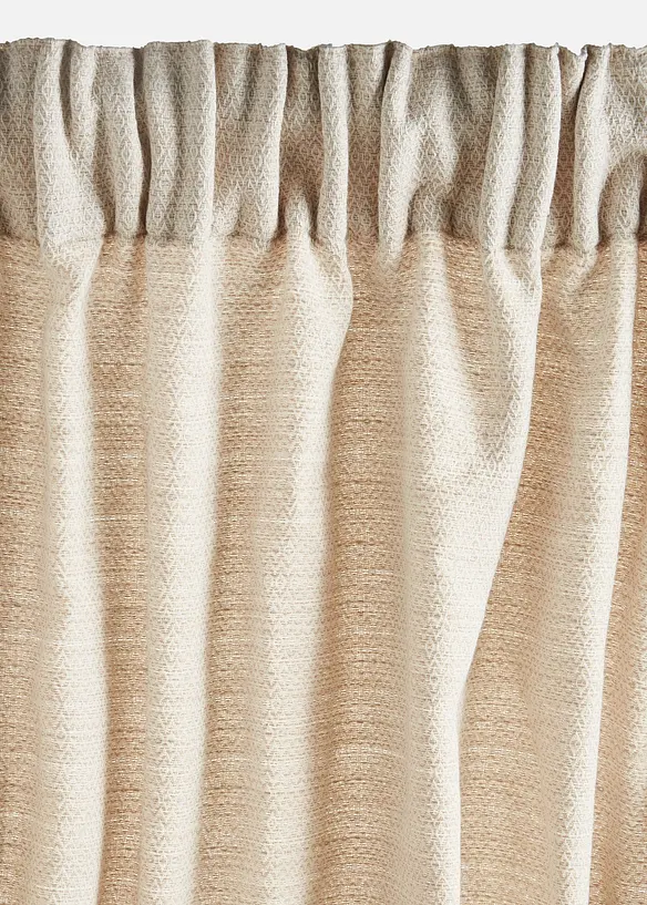 Gardinl&auml;ngd med strukturyta (1-pack), ekologisk bomull, bonprix