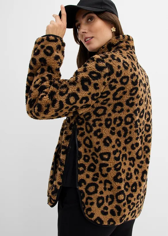 Mammajacka med babyficka i teddyfleece, bonprix